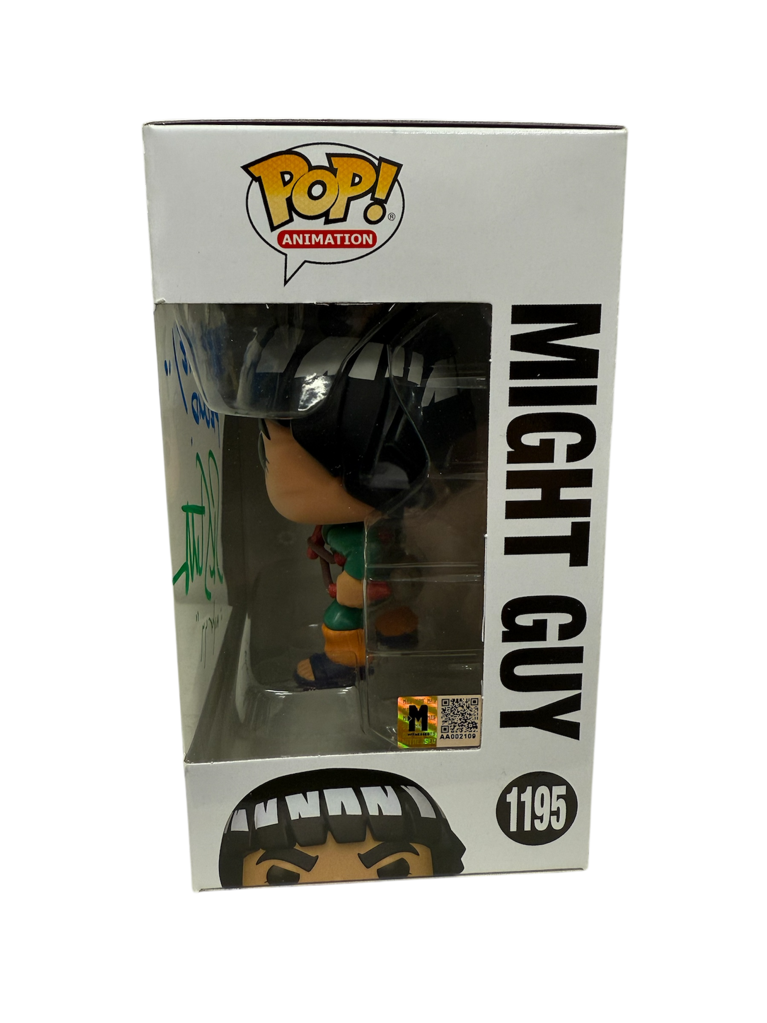 Skip Stellrecht Signed Funko Pop Naruto Might Guy MAS COA