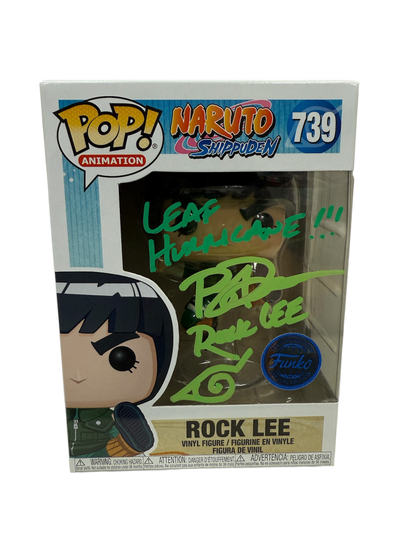 Brian Donovan Signed Funko Pop Naruto Rock Lee MAS COA