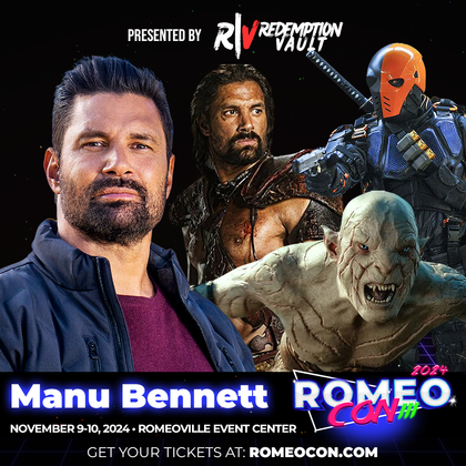 Manu Bennett Official Autograph Send-In Service - RomeoCon 2024